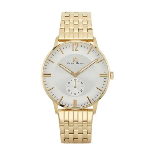 Giorgio Milano round gold stainless steel case gold metal band 209SG2 MAURO