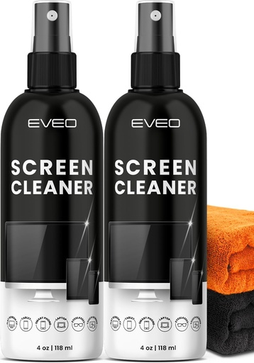 EVEO SCREEN CLEANER SPRAY WITH MICRO FIBER CLOTH KIT 118ML 