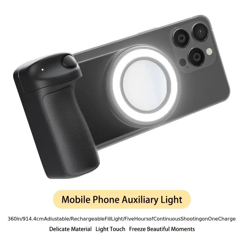 CELLPHONE SELFIE LIGHT BBC-9 smartphone camera holder, magnetic ...